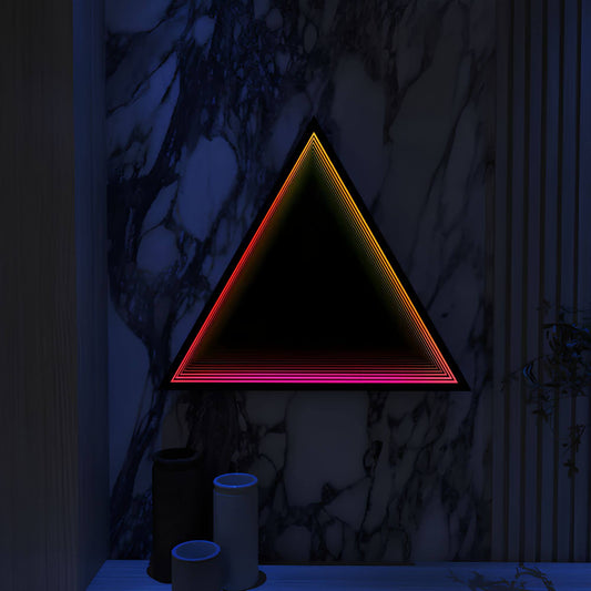 3D-Triangle-Infinity-Spiegel-Licht-Wandleuchte-LED-RGB-Musiksteuerung-xlumina