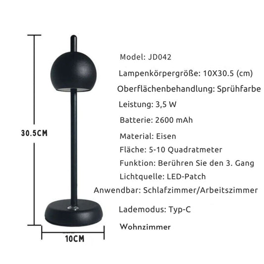 lumiflex-wiederaufladbare-led-Tischlampe-schwarz-weiss-gold-xlumina